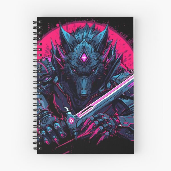 Item preview, Cyber Wolf Samurai Neon Warrior designed and sold by SoulenCify.