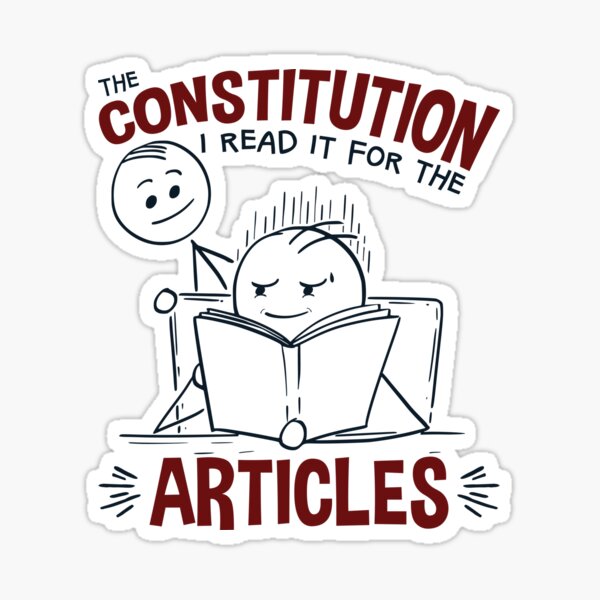 Aperçu de l'œuvre La Constitution, je l'ai lue pour les articles créée et vendue par jaygo.