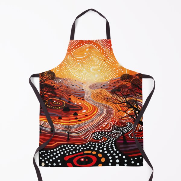 Item preview, Aboriginal Inspired Dot Art - The Path to Solar Energy designed and sold by GrinGalore.