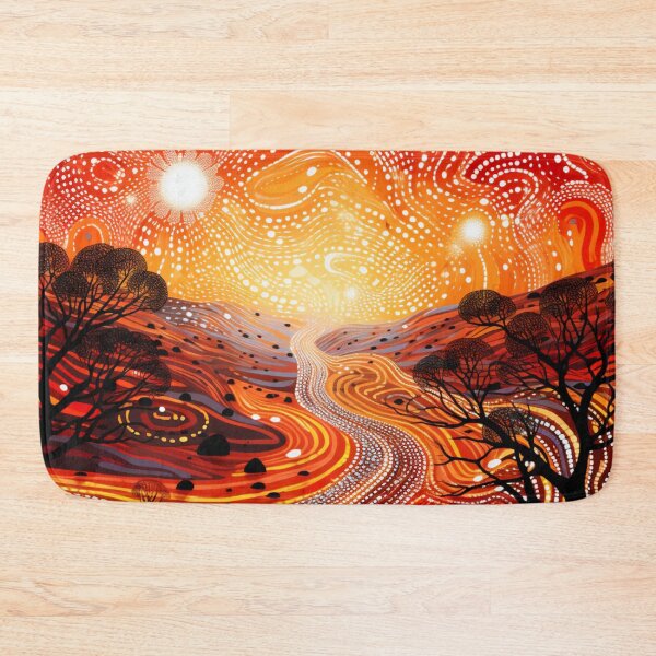 Item preview, Aboriginal Inspired Dot Art - The Path to Solar Energy designed and sold by GrinGalore.