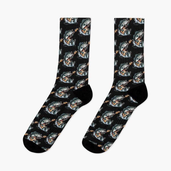 Item preview, Weird Joke Fish Playing Bass Guitar Funny Meme  designed and sold by NicoletteLittel.