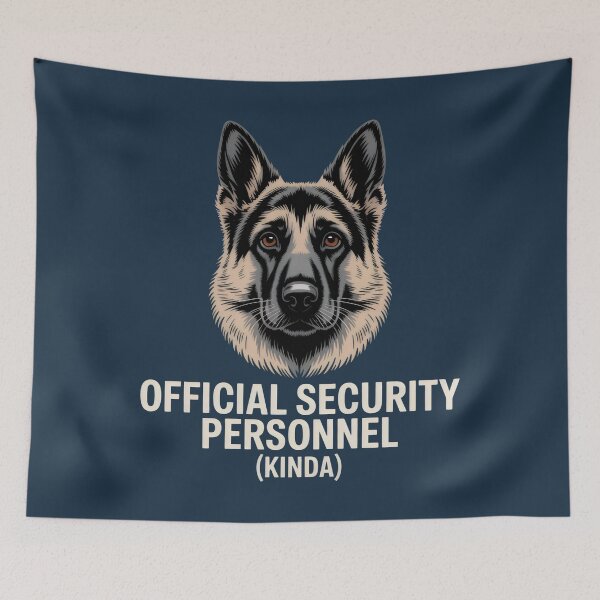 Item preview, Official Security Personnel Kinda German Shepherd Funny Dog Design designed and sold by SplashTastic.