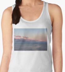 Breezy Pink and Blue Waterscape Women's Tank Top