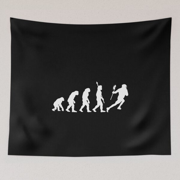 Item preview, Lacrosse Evolution Funny Lacrosse Player Darwin designed and sold by StrideSuccess.