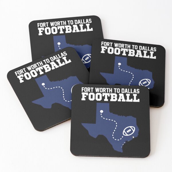 Item preview, FORT WORTH TO DALLAS FOOTBALL | Texas Map Path Design | Lone Star Sports Tee designed and sold by KEF Custom.