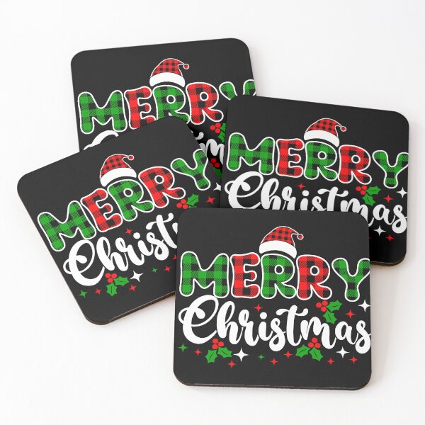 Item preview, Merry Christmas Plaid Retro Design | Vintage Buffalo Check Holiday Art designed and sold by Graphic Botique.