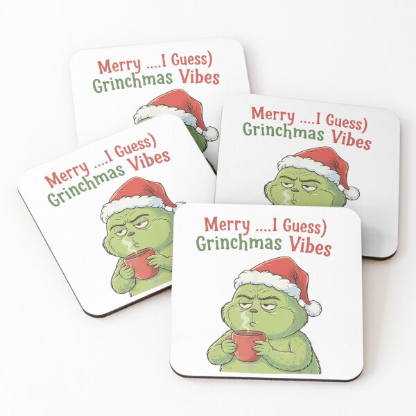Item preview, Merry …I Guess Grinchmas Vibes T-Shirt – Funny Grumpy Green Critter Christmas Tee designed and sold by ZyxDes.