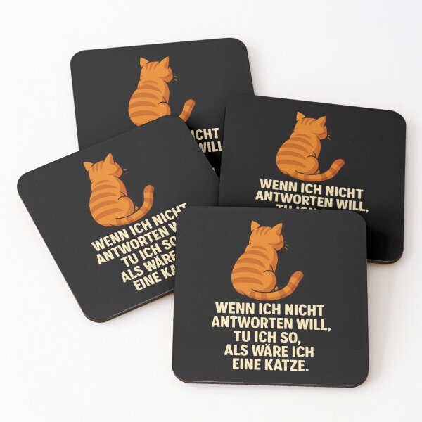 Item preview, If I don't want to answer – Cat humor quote design designed and sold by MOAVE-Design.