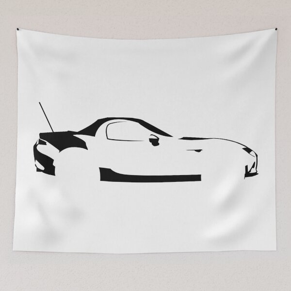 Item preview, MX-5 ND RF (2016) GT – Minimalist Car Silhouette (Black) designed and sold by FearnCreative.