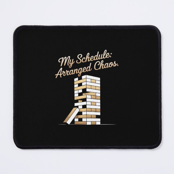 Item preview, My Schedule Arranged Chaos Gold White Jenga Tower designed and sold by velltoons.