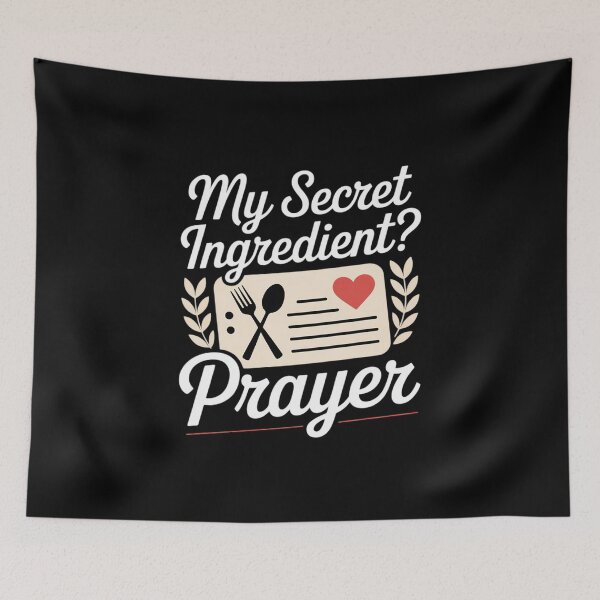 Item preview, My Secret Ingredient Prayer Cooking Faith designed and sold by velltoons.