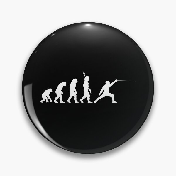 Item preview, Fencing Evolution Funny Fencer Darwin designed and sold by StrideSuccess.