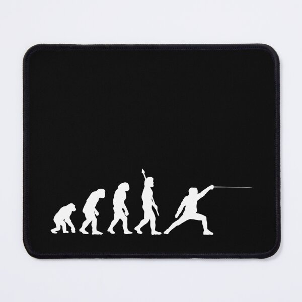 Item preview, Fencing Evolution Funny Fencer Darwin designed and sold by StrideSuccess.