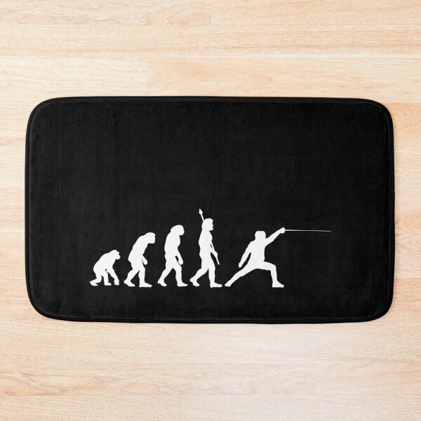 Item preview, Fencing Evolution Funny Fencer Darwin designed and sold by StrideSuccess.