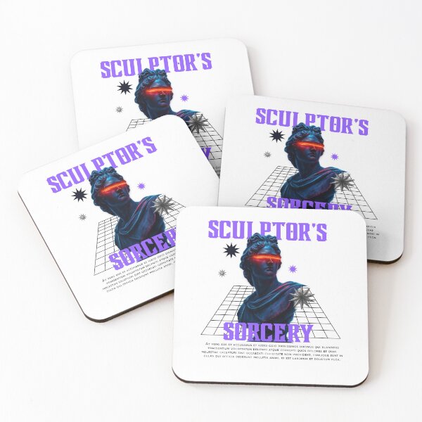 Item preview, SCULPTOR'S SORCERY Cyberpunk Roman Statue Aesthetic T-Shirt designed and sold by HUMORONCOTTON.