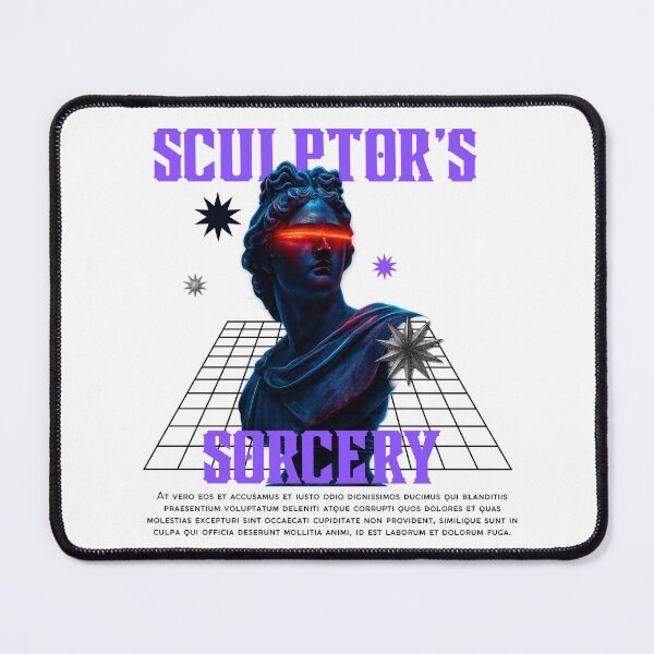 Item preview, SCULPTOR'S SORCERY Cyberpunk Roman Statue Aesthetic T-Shirt designed and sold by HUMORONCOTTON.