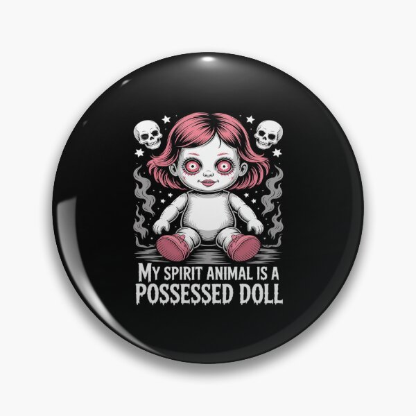 Item preview, My Spirit Animal Is a Possessed Doll Halloween designed and sold by velltoons.