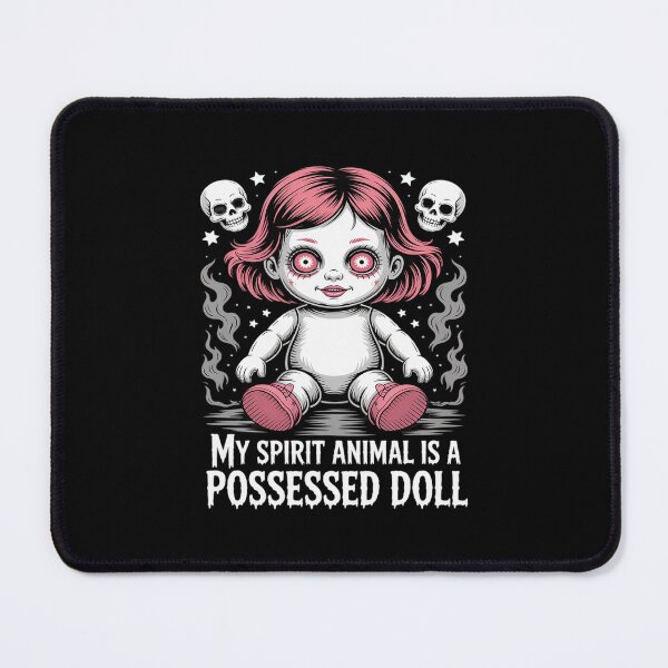 Item preview, My Spirit Animal Is a Possessed Doll Halloween designed and sold by velltoons.