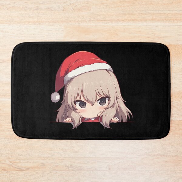 Item preview, Und Erika Itsumi Christmas Kawaii Girls Und Panzer Chibi Anime Girl Peeker designed and sold by CarlosBender.