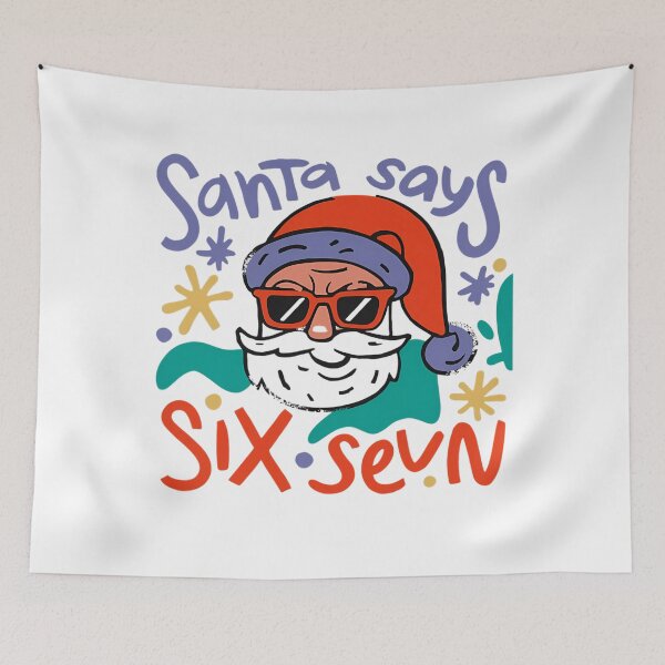 Item preview, Santa Claus Six Holiday Says Seven Santa Retro Bruh Happy designed and sold by ChadnoSmith.