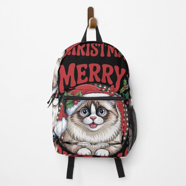 Item preview, Ragdoll cat merry Christmas Santa rich designed and sold by kaka8888.