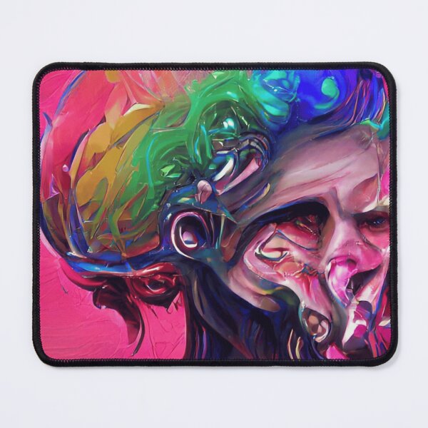 Item preview, Neon Psychedelic Fluid Mind - Abstract Mixed Media designed and sold by A Place to Smile Arts.