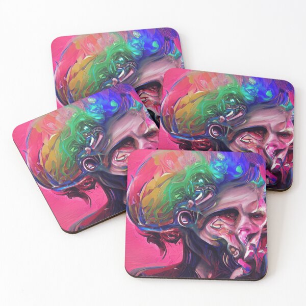 Item preview, Neon Psychedelic Fluid Mind - Abstract Mixed Media designed and sold by A Place to Smile Arts.