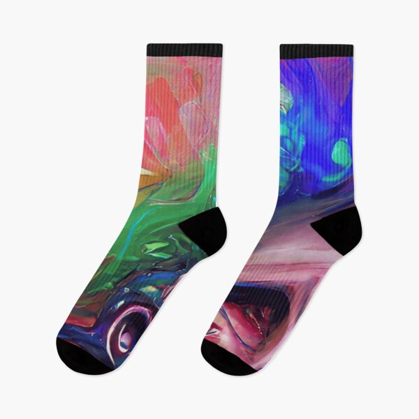 Item preview, Neon Psychedelic Fluid Mind - Abstract Mixed Media designed and sold by A Place to Smile Arts.