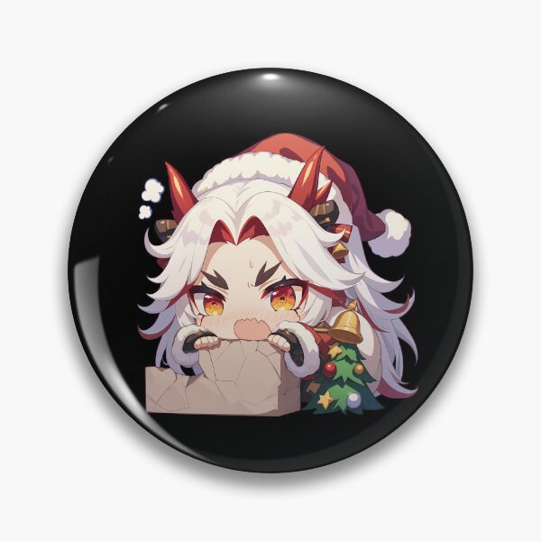Item preview, Arataki Itto Genshin Impact Game Chibi Kawaii Christmas Peeker Oni Christmas Anime designed and sold by CarlosBender.