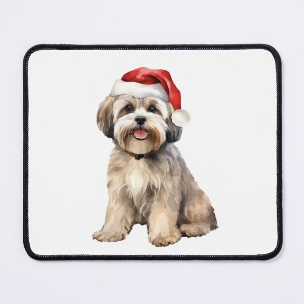 Item preview, Lhasa Apso Christmas designed and sold by Timeless Bond Designs.
