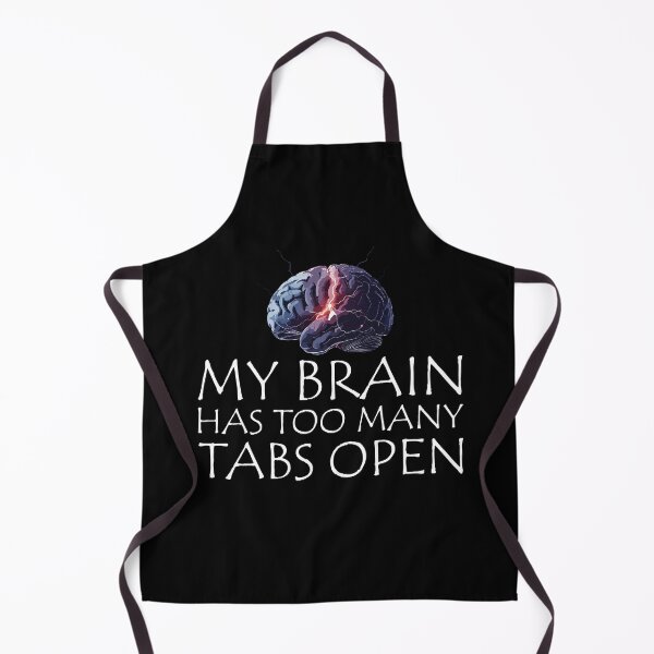 Item preview, My Brain Has Too Many Tabs Open ADHD T-Shirt & Sticker Gift designed and sold by SylwiaPrint.