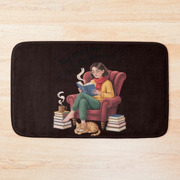 Item preview, My Weekend Is Fully Booked Cozy Bookworm Love Reading designed and sold by velltoons.