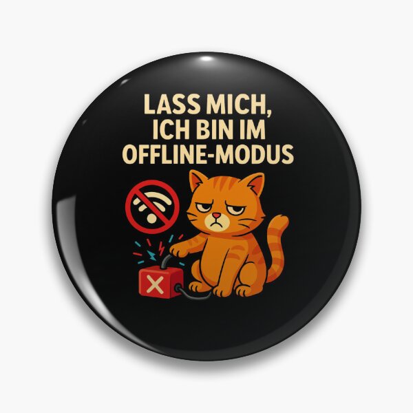 Item preview, Leave me alone, I'm in offline mode – Funny Cat Meme designed and sold by MOAVE-Design.