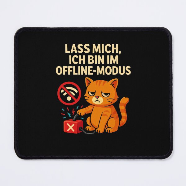 Item preview, Leave me alone, I'm in offline mode – Funny Cat Meme designed and sold by MOAVE-Design.