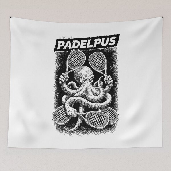 Item preview, Funny Padel Tennis Player Padelpus Octopus Sports Cephalopod designed and sold by GrandeDuc.