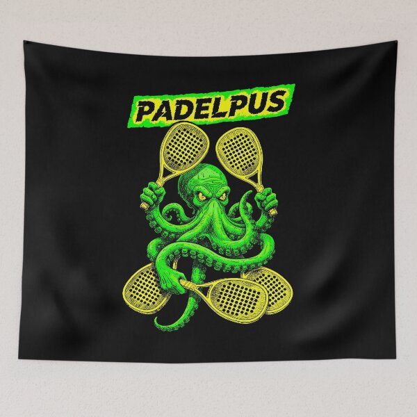 Item preview, Funny Padel Tennis Player Padelpus Octopus Sports Cephalopod designed and sold by GrandeDuc.