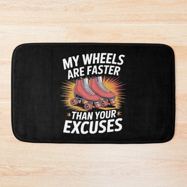 Item preview, My wheels are faster than your excuses Pop Art roller hockey designed and sold by JaskconLIfe23.
