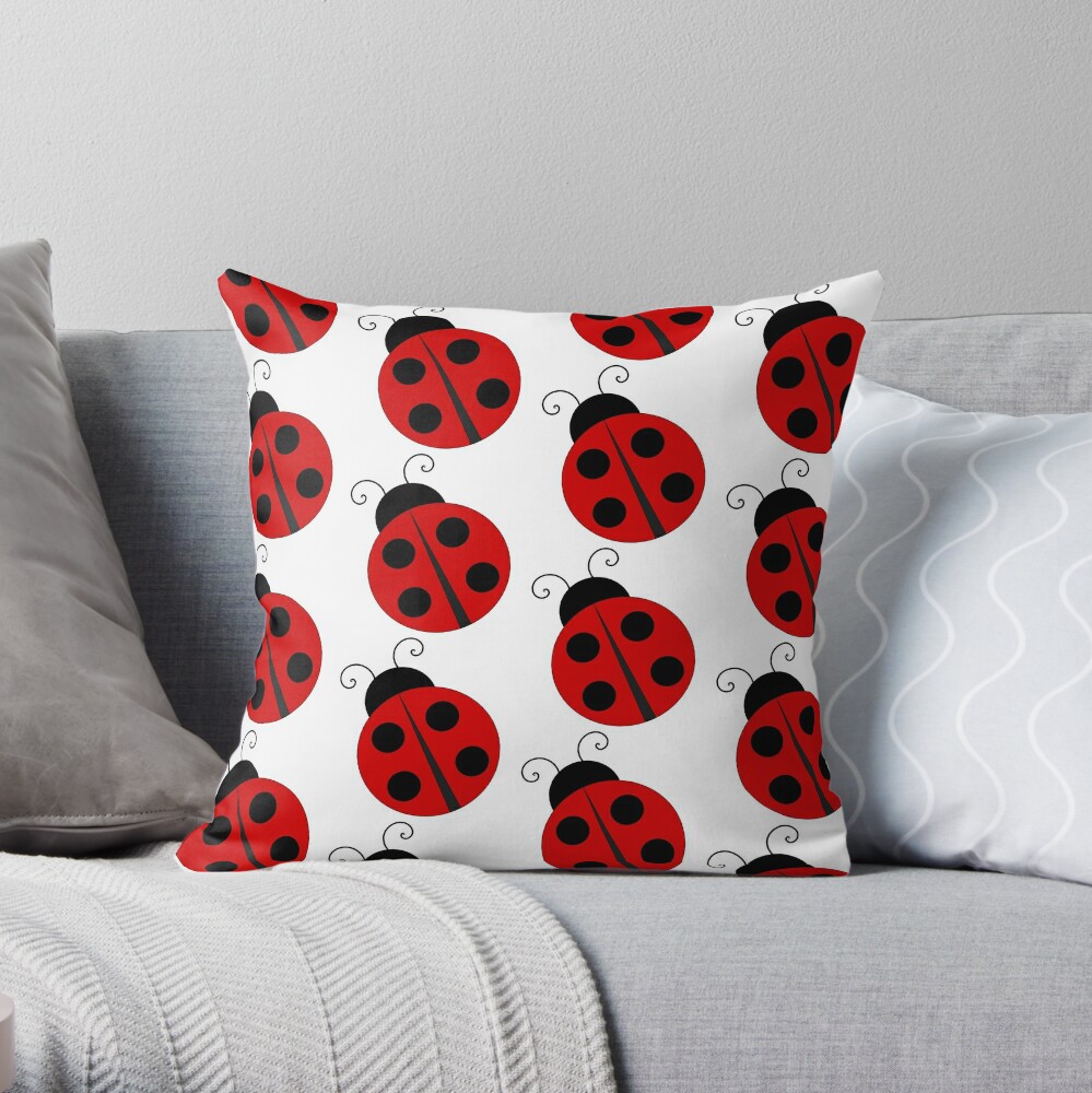 red ladybug pillow pet