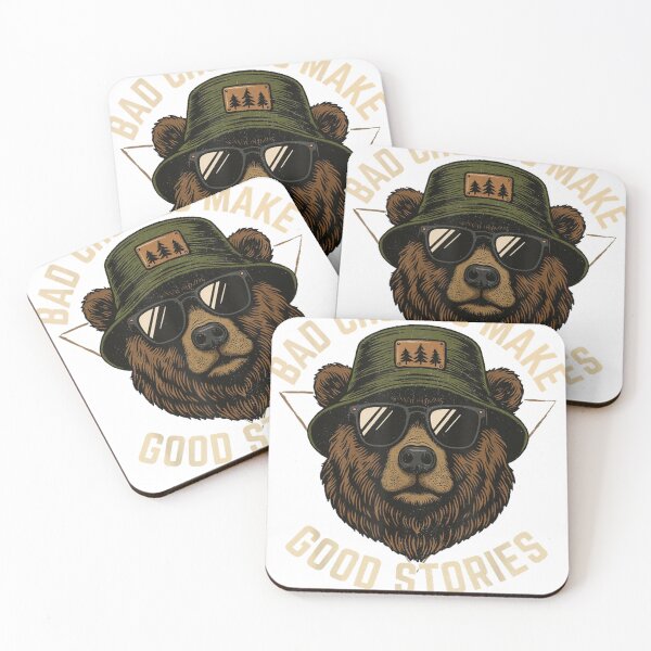 Item preview, Funny Graphic Vintage Bear Bad Choices Make Good Stories Men Women designed and sold by XzavierHolland.
