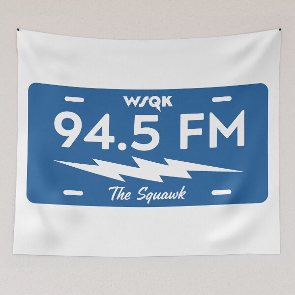 Item preview, WSQK 94.5 FM License Plate designed and sold by ThomasKadmon.
