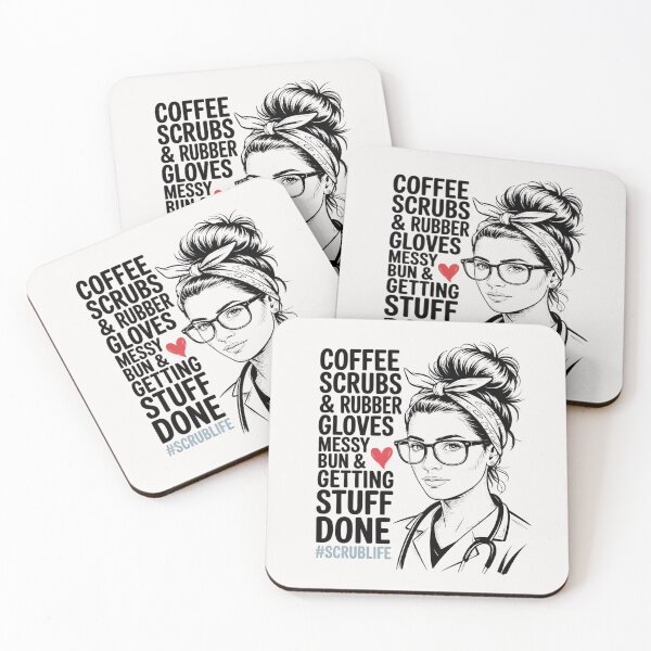 Item preview, Scrub Life Coffee Scrubs And Rubber Gloves Nurses Week designed and sold by TewonLake.