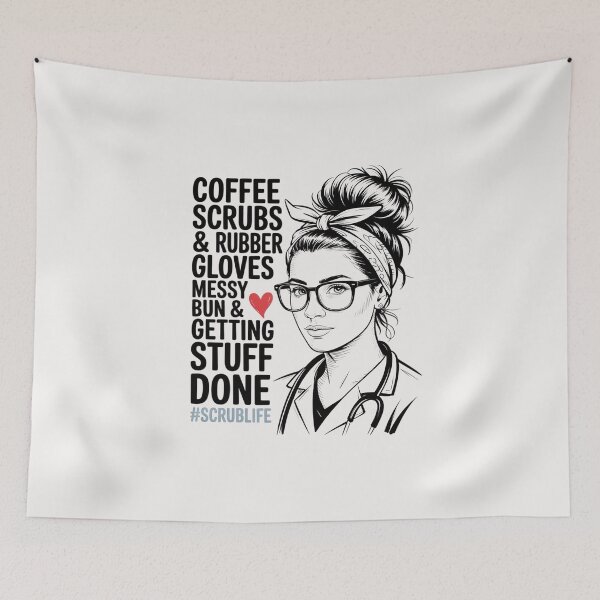 Item preview, Scrub Life Coffee Scrubs And Rubber Gloves Nurses Week designed and sold by TewonLake.