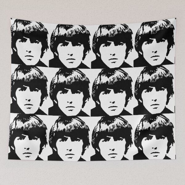 Artikelvorschau, George Harrison (Schwarzweiß) entworfen und verkauft von Chad's Fresh Art.