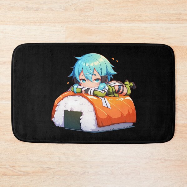 Item preview, Sinon Sword Art Online Chibi Sushi Kawaii Blue Cool Style designed and sold by CarlosBender.