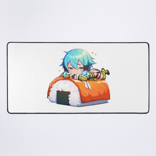 Artikelvorschau, Sinon Sword Art Online Chibi Sushi Kawaii Blau Cooler Stil entworfen und verkauft von CarlosBender.