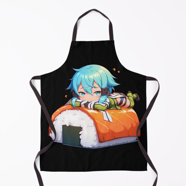 Item preview, Sinon Sword Art Online Chibi Sushi Kawaii Blue Cool Style designed and sold by CarlosBender.