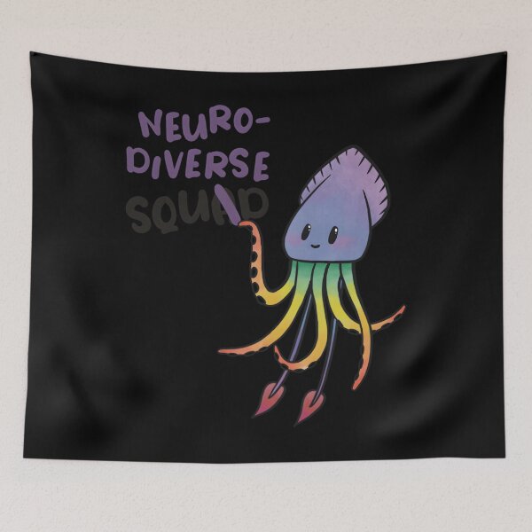 Item preview, Neurodiverse Squid designed and sold by MirnaMoreau.