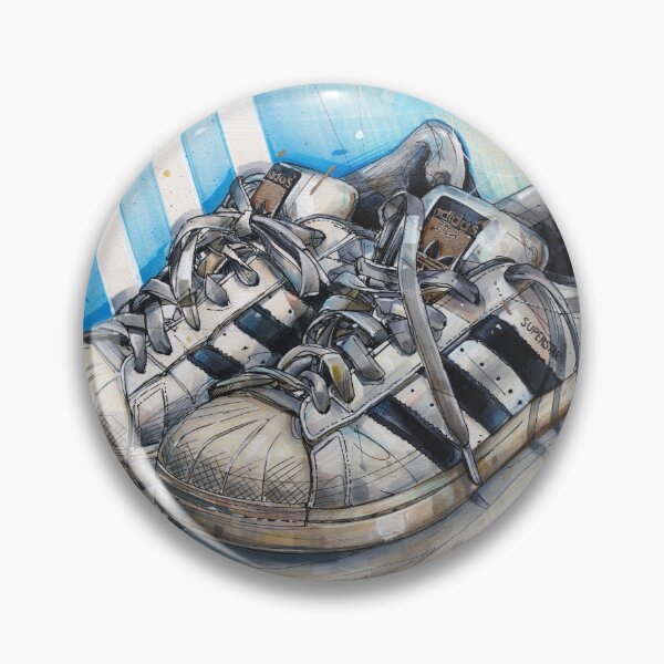 Item preview, Superstar sneaker painting designed and sold by GalleryKauffeld.