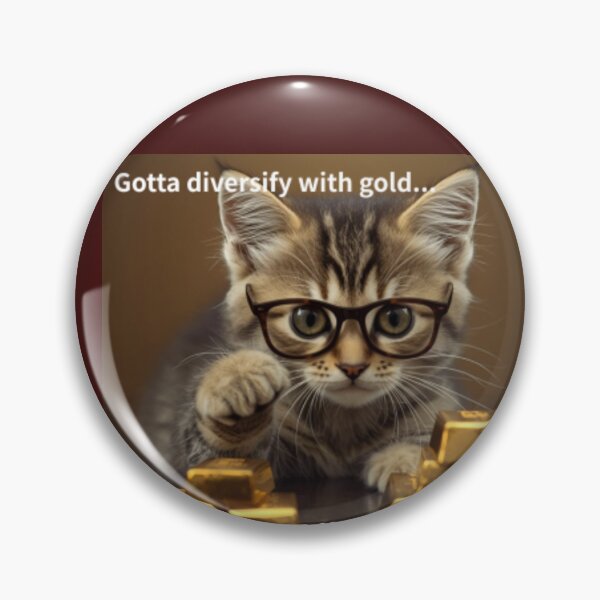 Item preview, A cute cat with glasses, stacking gold bars!  designed and sold by pinkish-petals.