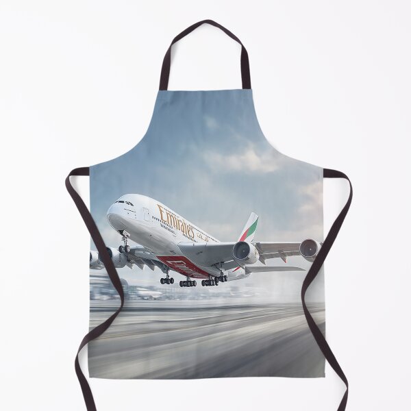 Item preview, Airbus A380 Emirates Climbing Gracefully Under Blue Skies designed and sold by Skyframe Aviation.